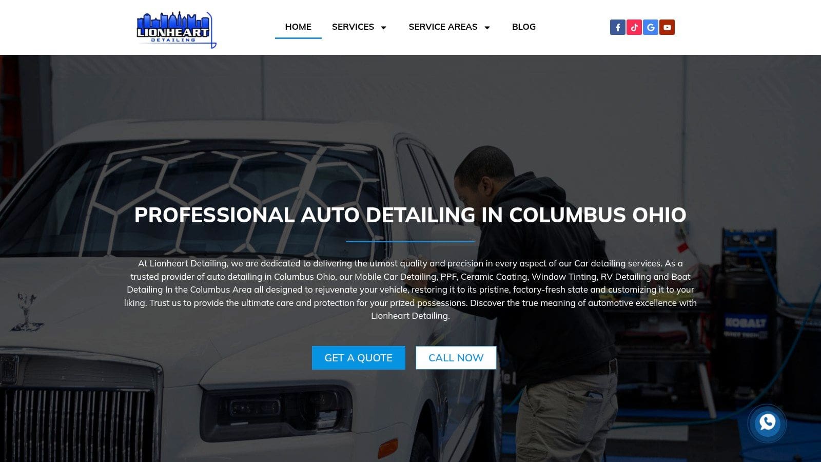 Screenshot from https://lionheartdetailing.com