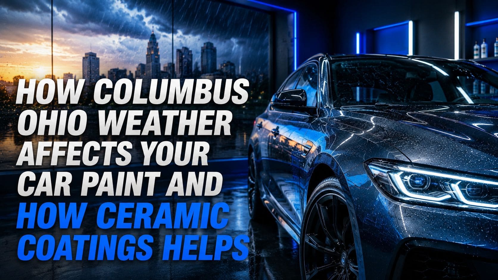 how columbus ohio weather affects your car paint and how ceramic coatings helps car detailing