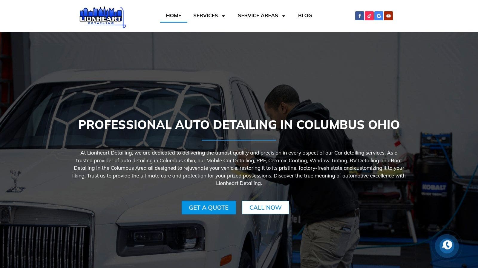 Screenshot from https://lionheartdetailing.com