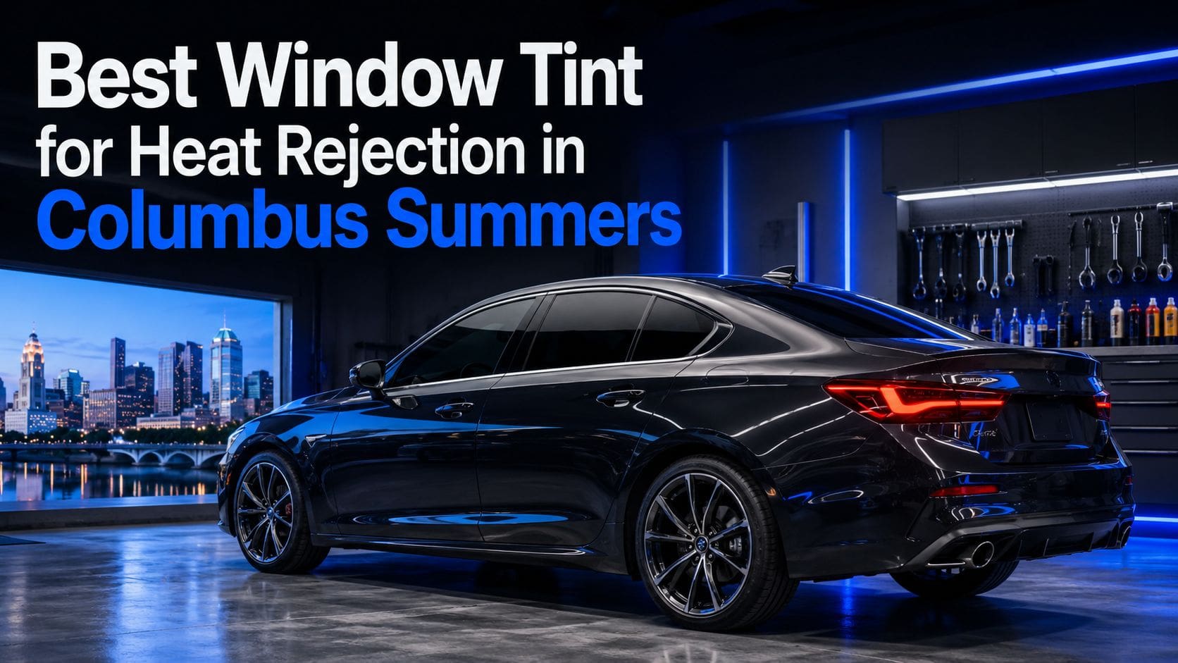 best window tint for heat rejection in columbus summers luxury car