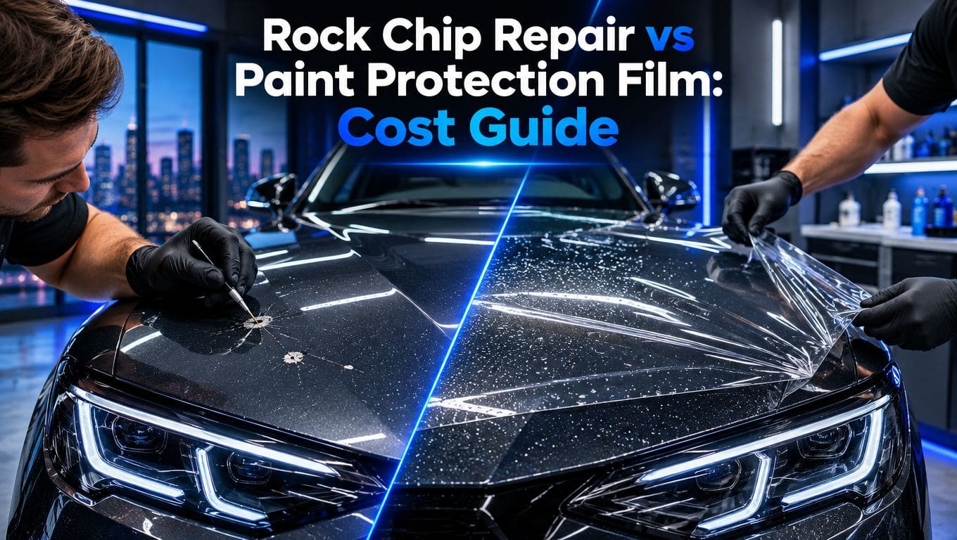 rock chip repair vs paint protection film car detailing