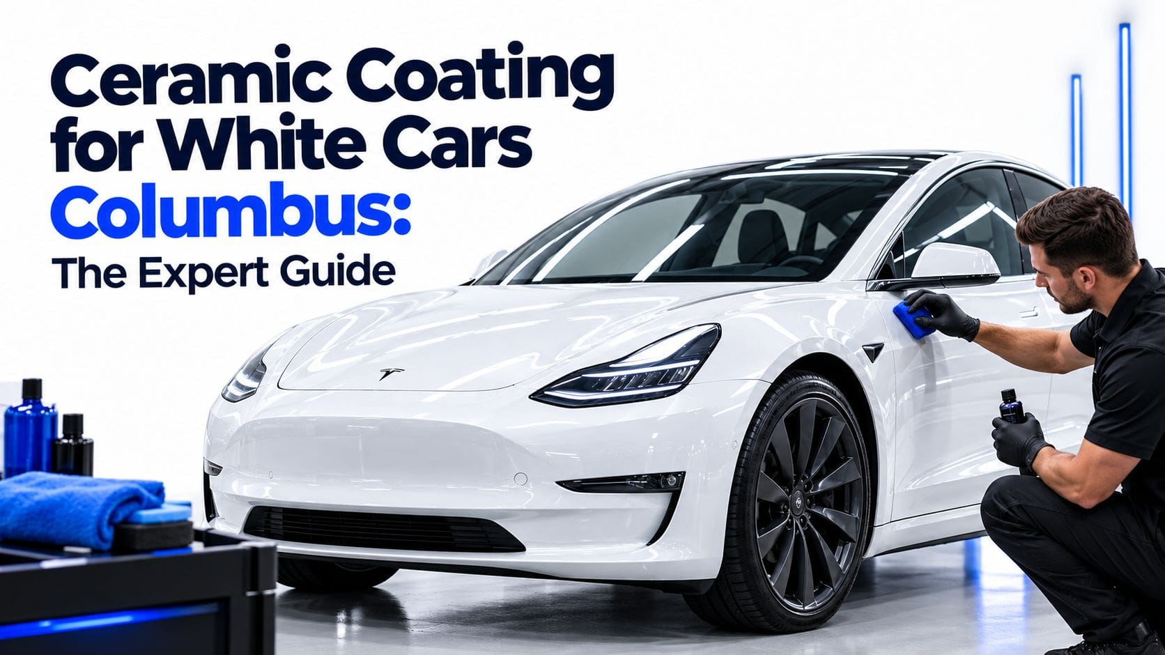 ceramic coating for white cars columbus car detailing